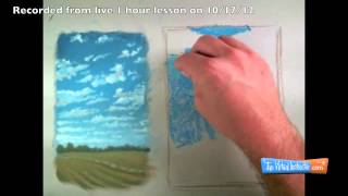 Drawing Clouds with Soft Pastels  Two Approaches  Time Lapse [upl. by Brom]