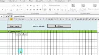 gut EXCEL Monatsübersicht aus JahresDienstplan ausgeben per WVerweis voll [upl. by Bayard918]