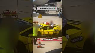 Pilot Tries Lamborghini Airport Follow Me Car [upl. by Rifkin276]