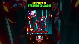 Most Popular and Successful Collabs in Garena Freefire🔥l shorts freefire  PRI GAMING [upl. by Merri]