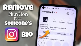 How to Remove My Mention From Someone Elses Instagram Bio [upl. by Andree]