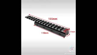 Dovetail Extend Weaver Picatinny Rail Adapter 11mm to 20m Rifle Scope Mount Base [upl. by Wohlert535]