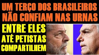 URNAS ELETRONICAS APENAS UM TERÇA dos BRASILEIROS CONFIA NELAS [upl. by Aiciles]