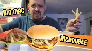 🌎 NATIONAL CHEESEBURGER DAY 🍔 MCDOUBLE BIG MACS BIGMAC mcdonalds subscribe [upl. by Shanna]