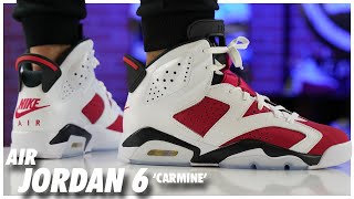 Air Jordan 6 Carmine 2021 [upl. by Egwan]