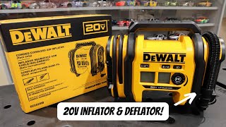 Dewalt 20v Tire Inflator DCC020IB with HighPressure amp HighVolume Modes [upl. by Burtis]