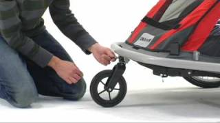 Croozer 525  strolling and cycling conversion kit installation video [upl. by Anastatius]