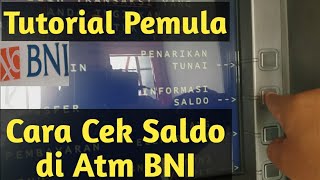 Cara Cek Saldo di ATM BNI [upl. by Autum678]