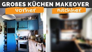 Schwarze Küche  Küchen Makeover  Neue Küche planen und einbauen  Küchenrenovierung  Saris Garage [upl. by Aisad]