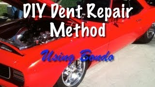 DIY Dent Repair  How To Fix a Car Dent Using Bondo [upl. by Geerts257]