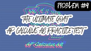 The Ultimate GOAT AP Calculus AB Practice Test Problem 4 The Derivative at a Point [upl. by Hildegaard]