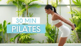 30 MIN FULL BODY WORKOUT  Power Pilates With Weights Intermediate [upl. by Gerger540]