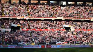 Espectacular cántico rayista en el minuto 24  Rayo Vallecano 31 UD Almería [upl. by Aleibarg]