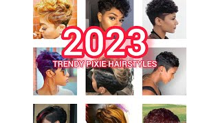 Best Short PIXIE HAIRCUT Hairstyles For Black Women 20222023pixie pixiehaircut hair hairstyle [upl. by Uziel]