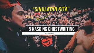 5 Kaso ng Ghostwriting sa FlipTop [upl. by Daye551]