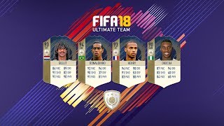 RONALDINHO SUR FIFA 18  Nouvelles Icônes  Squad battles [upl. by Lukey]