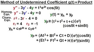 Differential Equation  2nd Order 48 of 54 Method of Undetermined Coefficients gtProd [upl. by Metzgar]