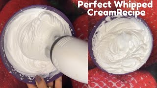 अगर आपकी भी क्रीम Melt हो जाती है तो देखिए ये वीडियो  How to Beat Perfect Whipped Cream [upl. by Neirbo]