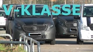 Die neue Mercedes VKlasse Viano 2014 Erlkönige  The new Mercedes VClass prototypes [upl. by Ardnasirk73]