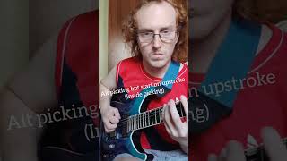 Alt picking Start With Upstroke amp Start on a Downstroke [upl. by Kiel30]