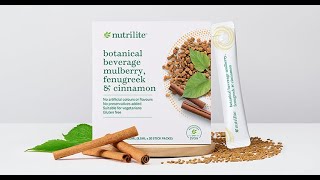 KURANGKAN RISIKO KENCING MANIS dengan Nutrilite Botanical Beverage Mulberry Fenugreek amp Cinnamon [upl. by Nilyarg]