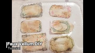 Faux Vellum DIY Tutorial [upl. by Rednal]