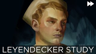 JC LEYENDECKER STUDY  The Complete Speedpaint Start To Finish [upl. by Sada]