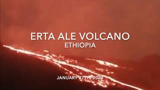 Latest news from the Erta Ale volcano ErtaAle Volcano Ethiopia aventurevolcans [upl. by Lewie]