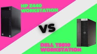 HP Z440 WORKSTATION VS DELL T5810 WORKSTATION REVIEW editing gaming workstations entertainment [upl. by Verdha]