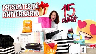 ABRINDO TODOS MEUS PRESENTES DE 15 ANOS [upl. by Mercier803]