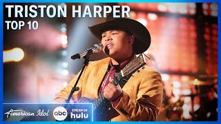 Triston Harper Sings quotBeautiful Crazyquot LIVE on American Idol 2024 [upl. by Ynnal]