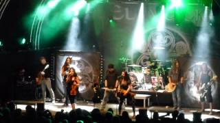 Eluveitie  Scorched Earth  Brictom  live  Sound Circle Festival Hüntwangen 1372013 [upl. by Otrebron206]