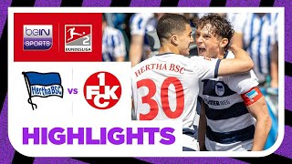 Hertha Berlin v Kaiserslautern  2 Bundesliga 2324 Match Highlights [upl. by Rett100]