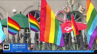 Stonewall National Monument Pride flag display vandalized for 3rd time [upl. by Margery196]