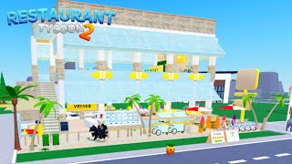 Restaurant Tycoon 2  Summer Vibes  Speed build  Design 66 [upl. by Lloyd]