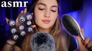 asmr MASAJE CRANEAL con Cepillado Piojito y Tratamiento Ale ASMR para dormir [upl. by Kcerred]