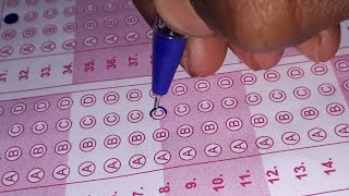 OMR sheet Barane ka practice and Mistakes [upl. by Lesiram]