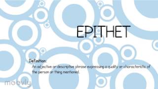 Epithets in Literature [upl. by Aimal966]