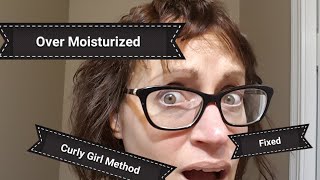 Over moisturized What now ACV and rice water rinse Curly Girl Method [upl. by Siduhey]