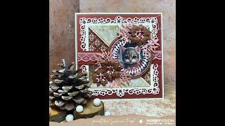 Kerstkaart met restjes designpapier [upl. by Larrie]