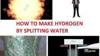 HOW TO MAKE HYDROGEN BY SPLITTING WATER [upl. by Yniattirb]