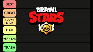 Ranking every single brawl stars brawler Tier List [upl. by Richardson]