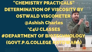 Determination of Viscosity by Ostwald viscometer LIQUID STATEVISCOSITY for BSc1st yearSem [upl. by Nevada698]