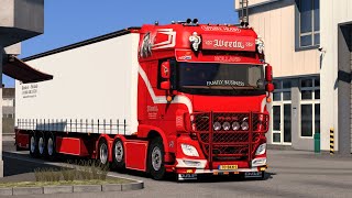 DAF XF106 480 Weeda Transport v130  Euro Truck Simulator 2  ETS2 Truck mod  ASMR [upl. by Zurek673]