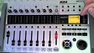 Zoom R24 Part 4b  Panning EQ amp the Insert Effect cont [upl. by Notnad]