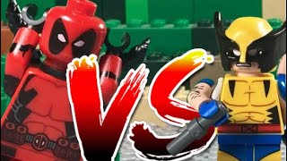 Deadpool Vs Wolverine  Lego Stop Motion Fight Scene [upl. by Hollie]