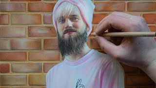 Drawing PEWDIEPIE  SpeedDrawing  Nimauke [upl. by Esdras]