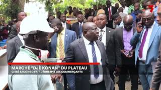 Marché Djé Konan du Plateau  Bacongo fait déguerpir les commerçants [upl. by Ahsyek]