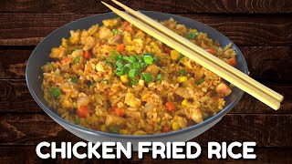 How to Make Chicken Fried Rice Like The Restaurant  Leftover Chicken  15 min Quick amp Easy Recipe [upl. by Dib]