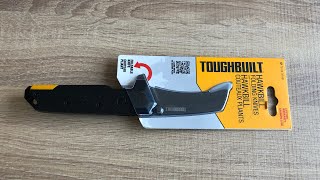 Toughbuilt hawkbill folding knife with lifetime warranty first look [upl. by Everara]